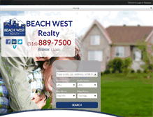 Tablet Screenshot of beachwestrealty.com